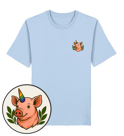 Blue Soul Classic T-Shirt– Pig Queercorn - Vegayn