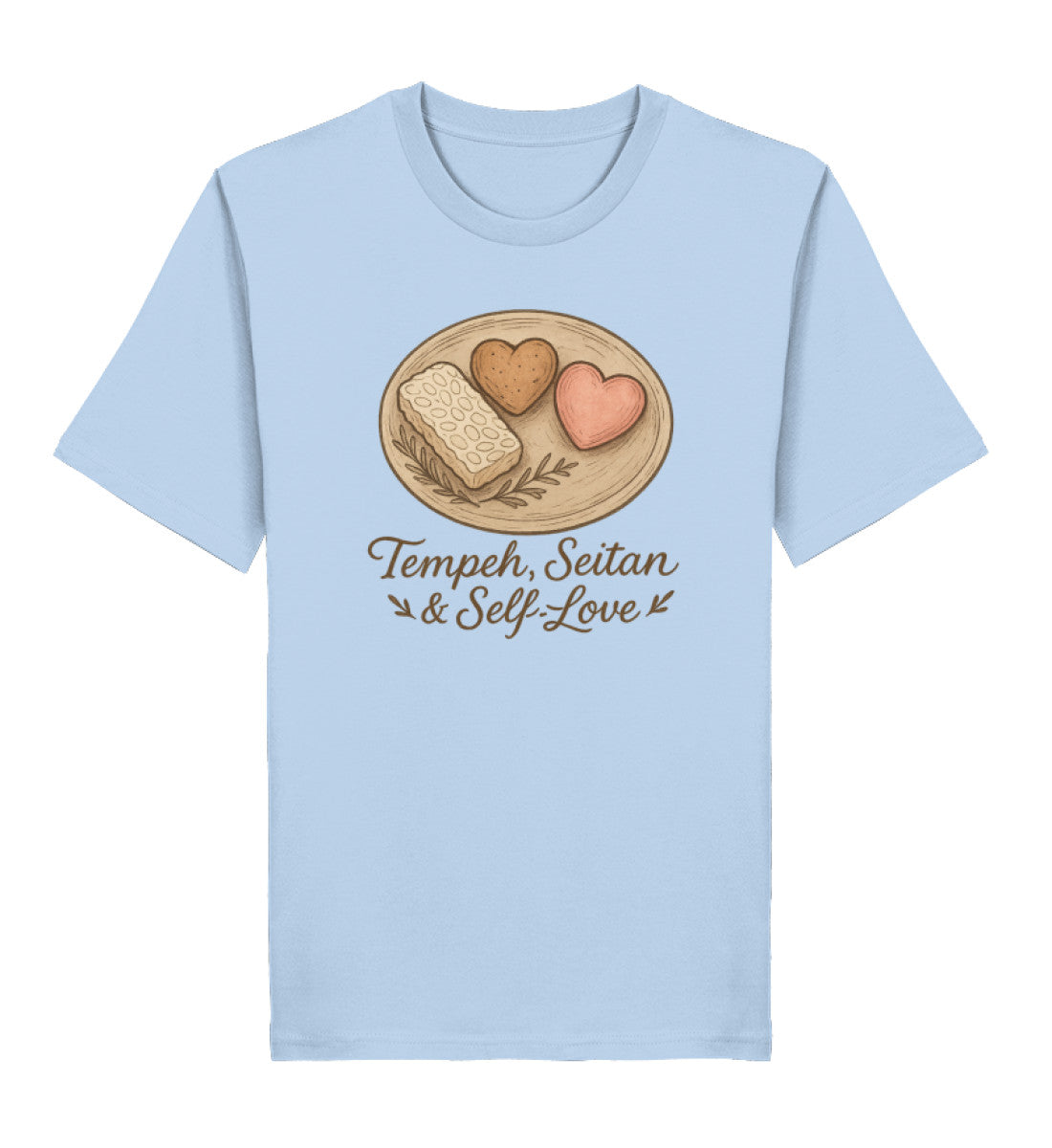 Blue Soul Classic T-Shirt – Tempeh, seitan & self-love - Vegayn