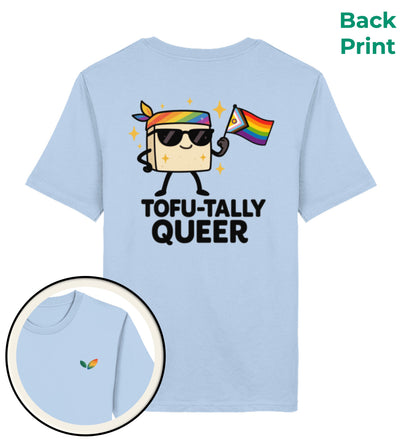 Blue Soul Classic T-Shirt – Tofu-tally queer with bandana - Vegayn