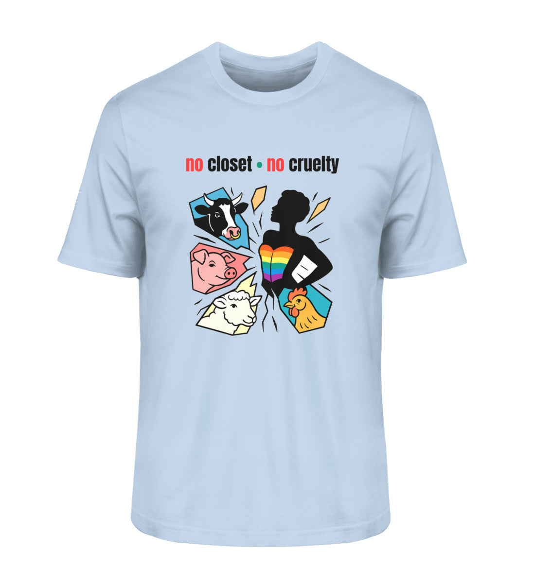Blue Soul Classic T-Shirt – no closet • no cruelty - Vegayn