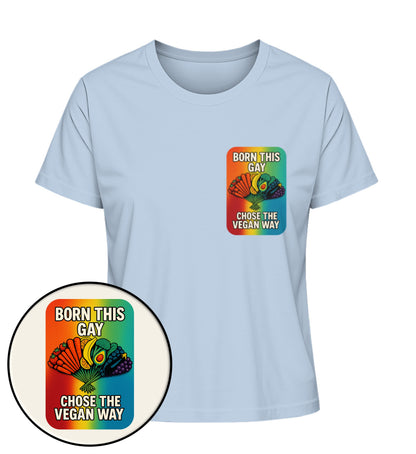 Blue Soul Short-Fit T-Shirt – Born this gay. Chose the vegan way. - Vegayn