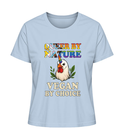 Blue Soul Short-Fit T-Shirt Chicken Unicorn – Queer by nature, Vegan by choice - Vegayn