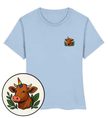 Blue Soul Short-Fit T-Shirt – Cow Queercorn - Vegayn