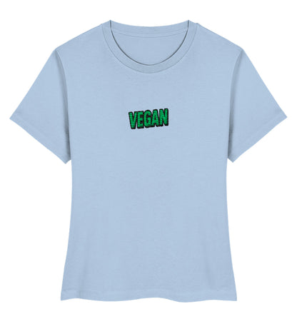 Blue Soul Short-Fit T-Shirt Embroidery – Vegan - Vegayn