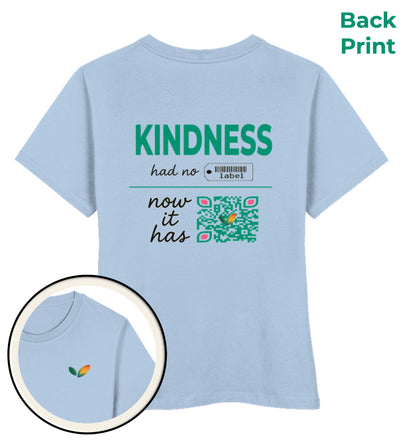 Blue Soul Short-Fit T-Shirt – Kindness had no label. Now it has - Vegayn