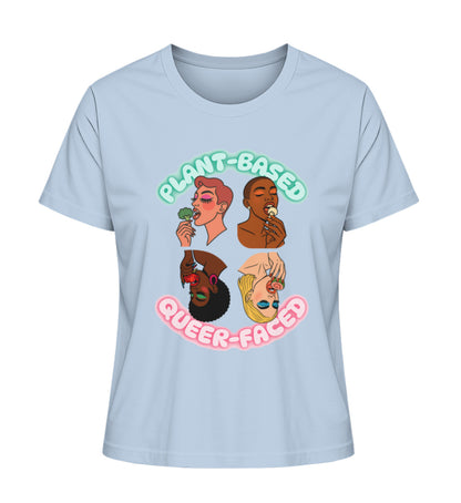 Blue Soul Short-Fit T-Shirt – Plant-based, Queer-faced - Vegayn