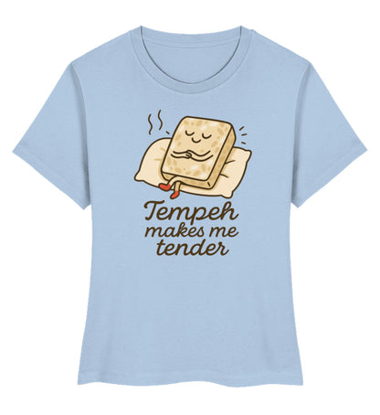 Blue Soul Short-Fit T-Shirt – Tempeh makes me tender - Vegayn
