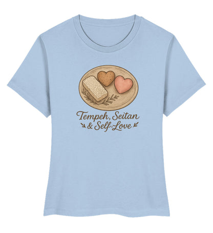 Blue Soul Short-Fit T-Shirt – Tempeh, seitan & self-love - Vegayn