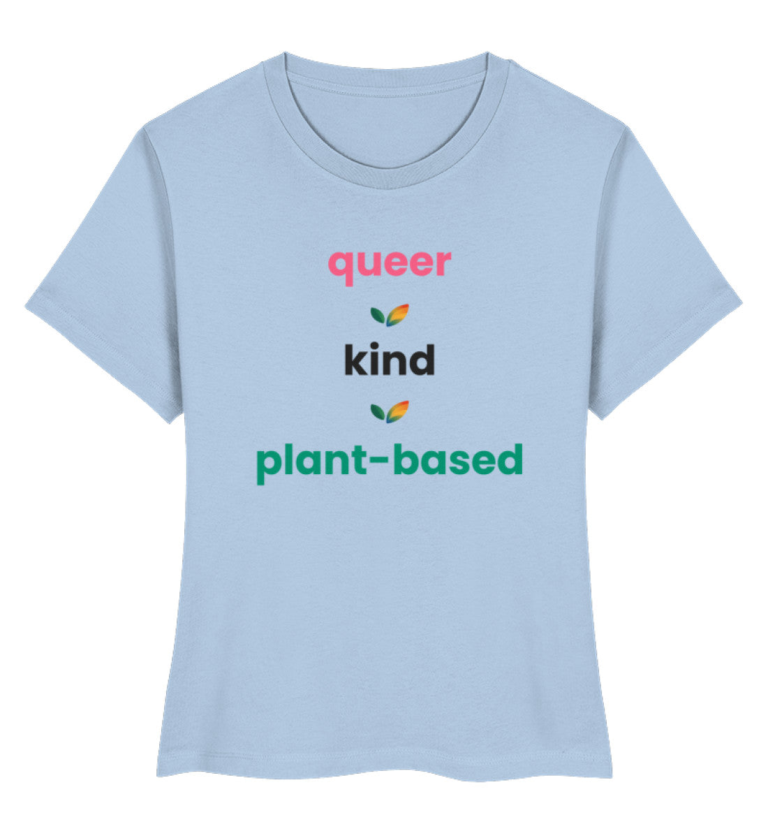 Blue Soul Short-Fit T-Shirt – queer • kind • plant-based - Vegayn