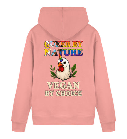 Canyon Pink Hoodie Chicken Queercorn – Queer by nature, Vegan by choice - Vegayn