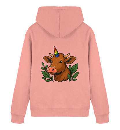 Canyon Pink Hoodie – Cow Queercorn - Vegayn