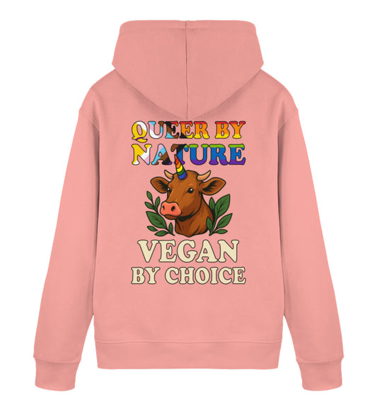 Canyon Pink Hoodie Cow Queercorn – Queer by nature, Vegan by choice - Vegayn