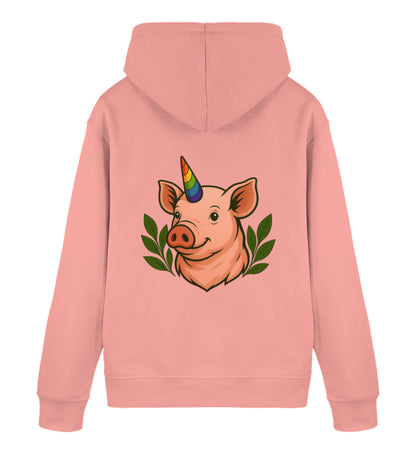 Canyon Pink Hoodie – Pig Queercorn - Vegayn