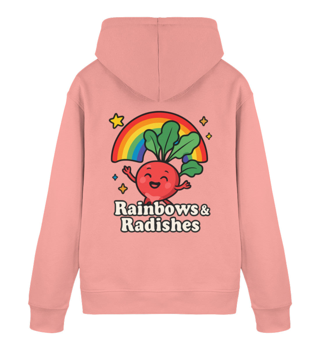 Canyon Pink Hoodie – Rainbows & Radishes - Vegayn