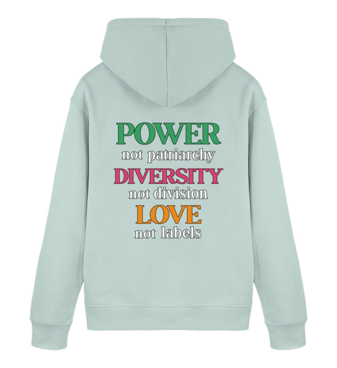 Caribbean Blue Hoodie – Power, not patriarchy... - Vegayn