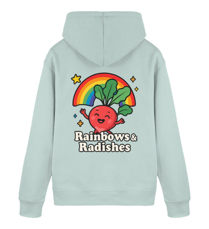 Caribbean Blue Hoodie – Rainbows & Radishes - Vegayn