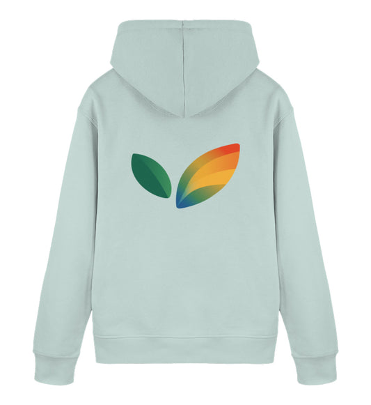 Caribbean Blue Hoodie – Vegayn Queer Leaf - Vegayn