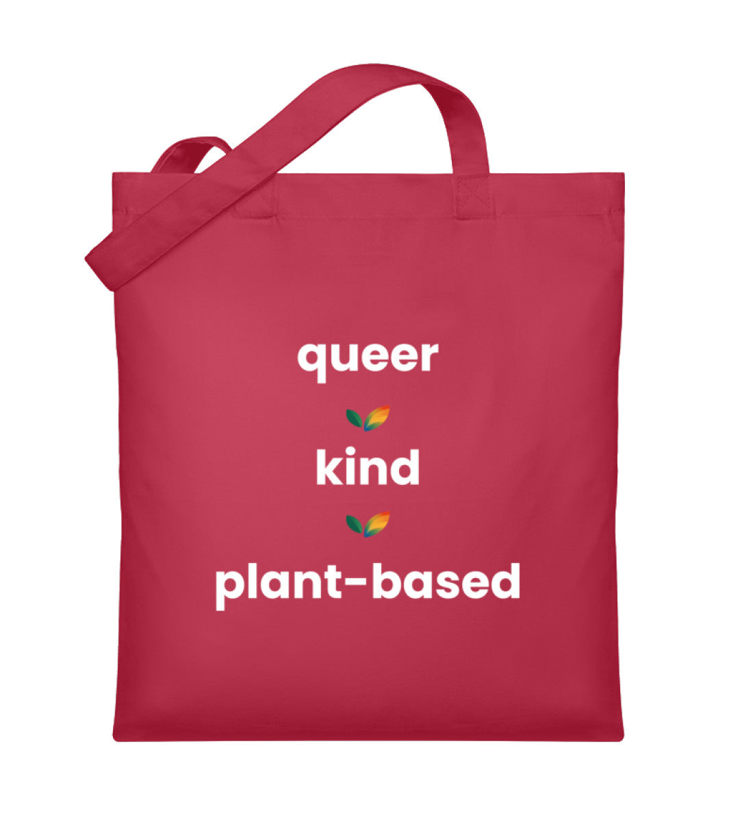Classic Red Tote Bag - queer • kind • plant-based - Vegayn