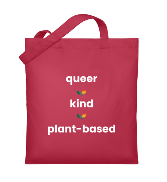Classic Red Tote Bag - queer • kind • plant-based - Vegayn