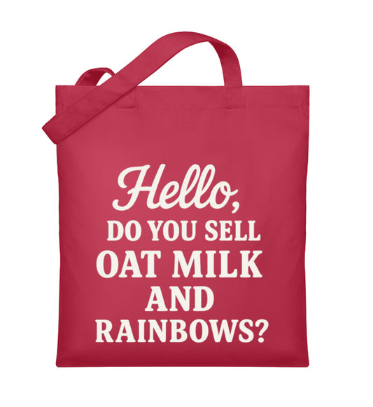 Classic Red Tote Bag – Hello, do you sell oat milk and rainbows? - Vegayn