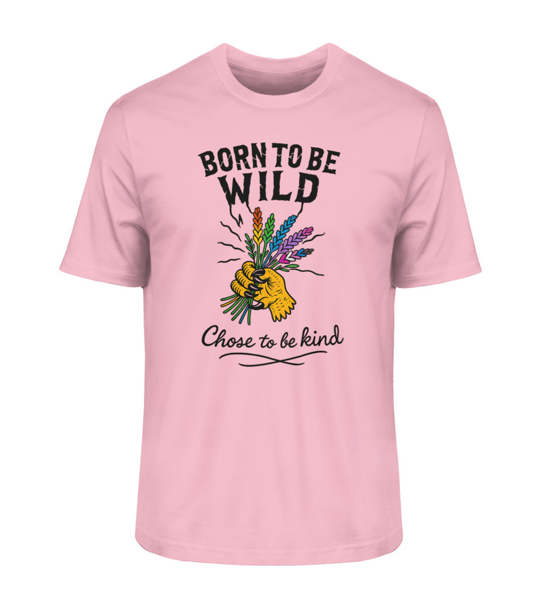 Cotton Pink Classic T-Shirt – Born to be wild. Chose to be kind. - Vegayn