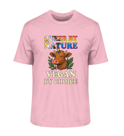 Cotton Pink Classic T-Shirt Cow Unicorn – Queer by nature, Vegan by choice - Vegayn