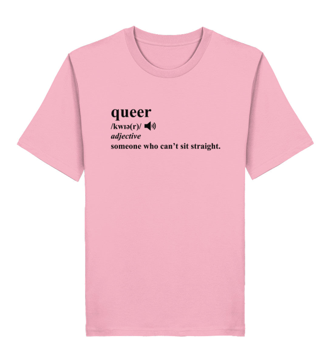 Cotton Pink Classic T-Shirt – Dictionary Queer - Vegayn