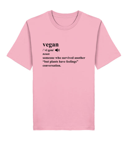 Cotton Pink Classic T-Shirt – Dictionary Vegan - Vegayn