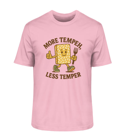 Cotton Pink Classic T-Shirt – More tempeh, less temper - Vegayn
