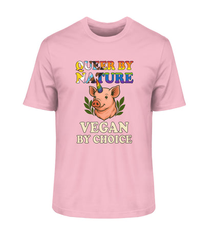 Cotton Pink Classic T-Shirt Pig Unicorn – Queer by nature, Vegan by choice - Vegayn