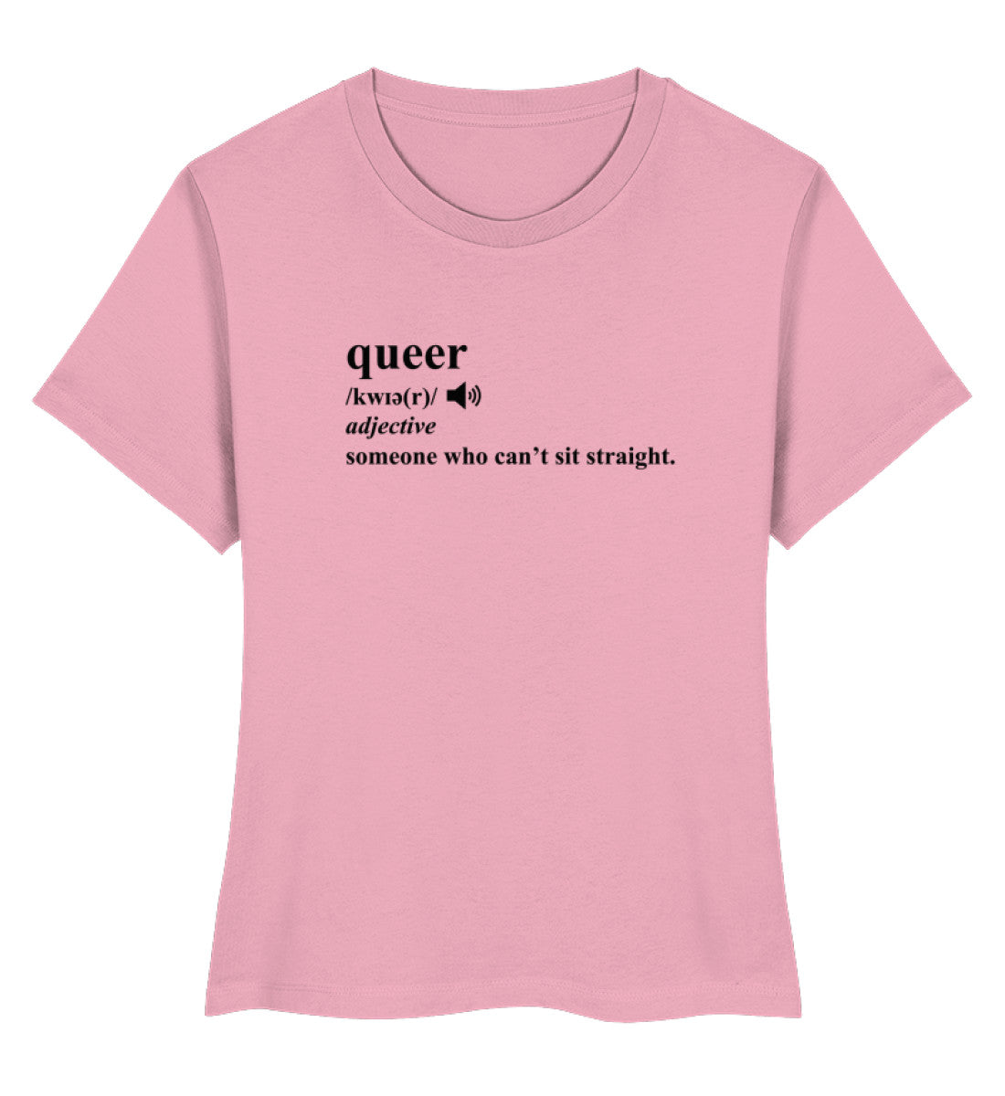 Cotton Pink Short-Fit T-Shirt – Dictionary Queer - Vegayn