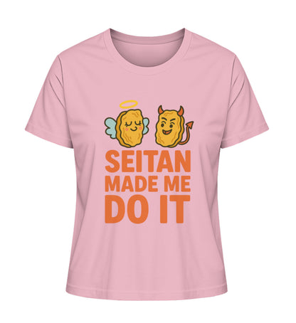Cotton Pink Short-Fit T-Shirt – Seitan made me do it - Vegayn