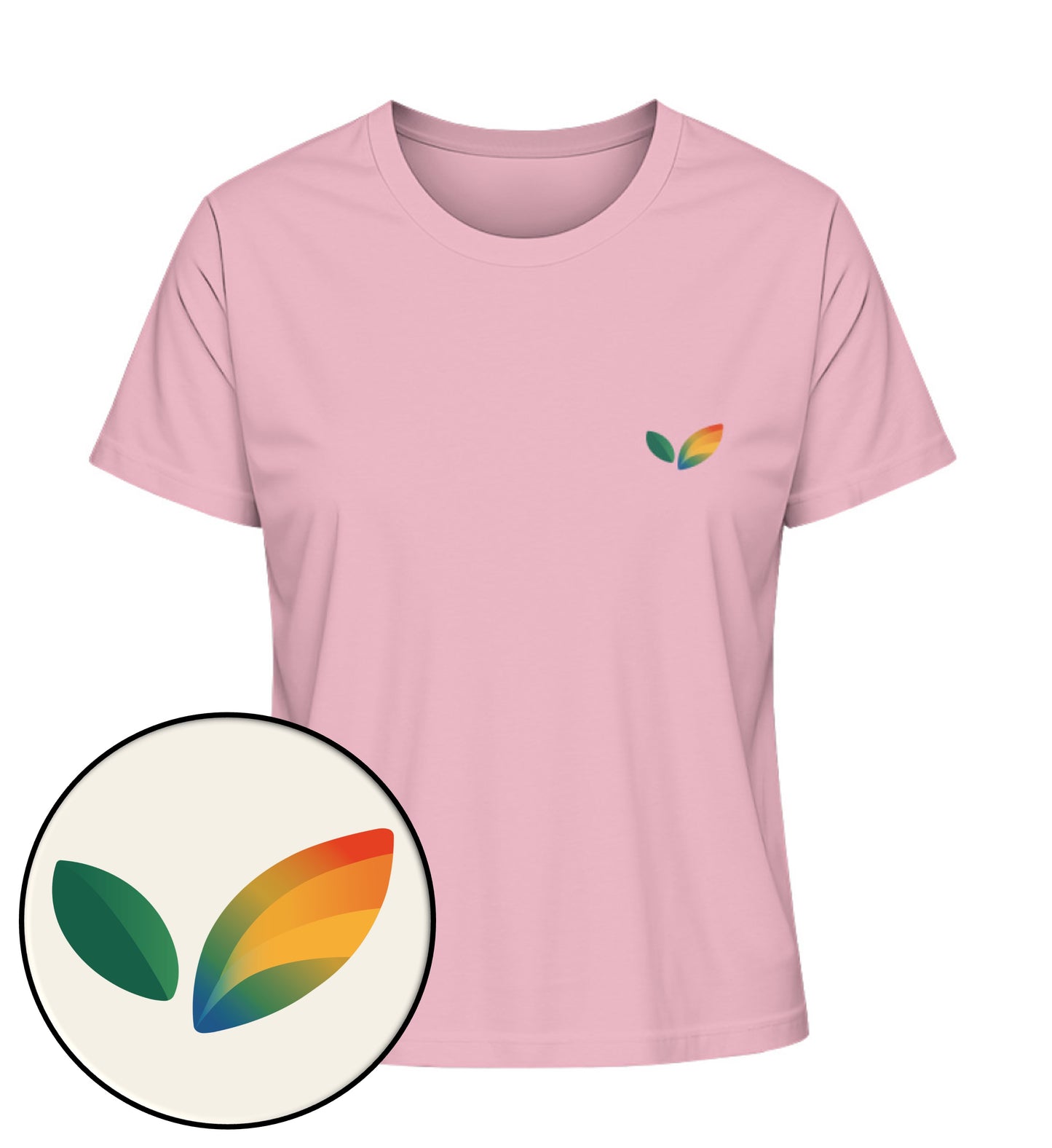 Cotton Pink Short-Fit T-Shirt – Vegayn Queer Little Leaf