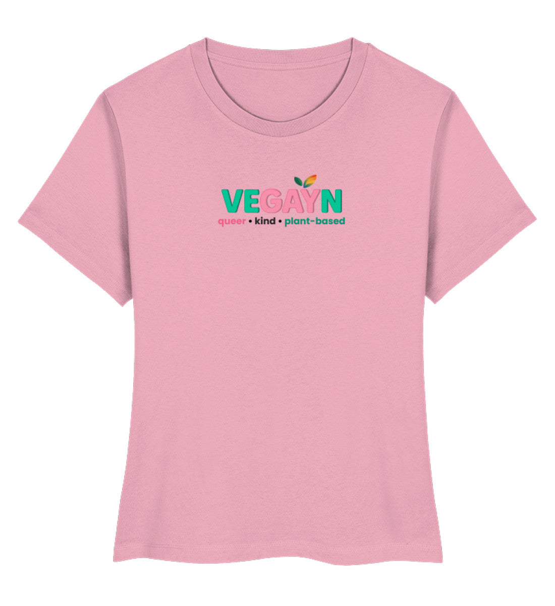 Cotton Pink Short-Fit T-Shirt – Vegayn queer • kind • plant-based - Vegayn