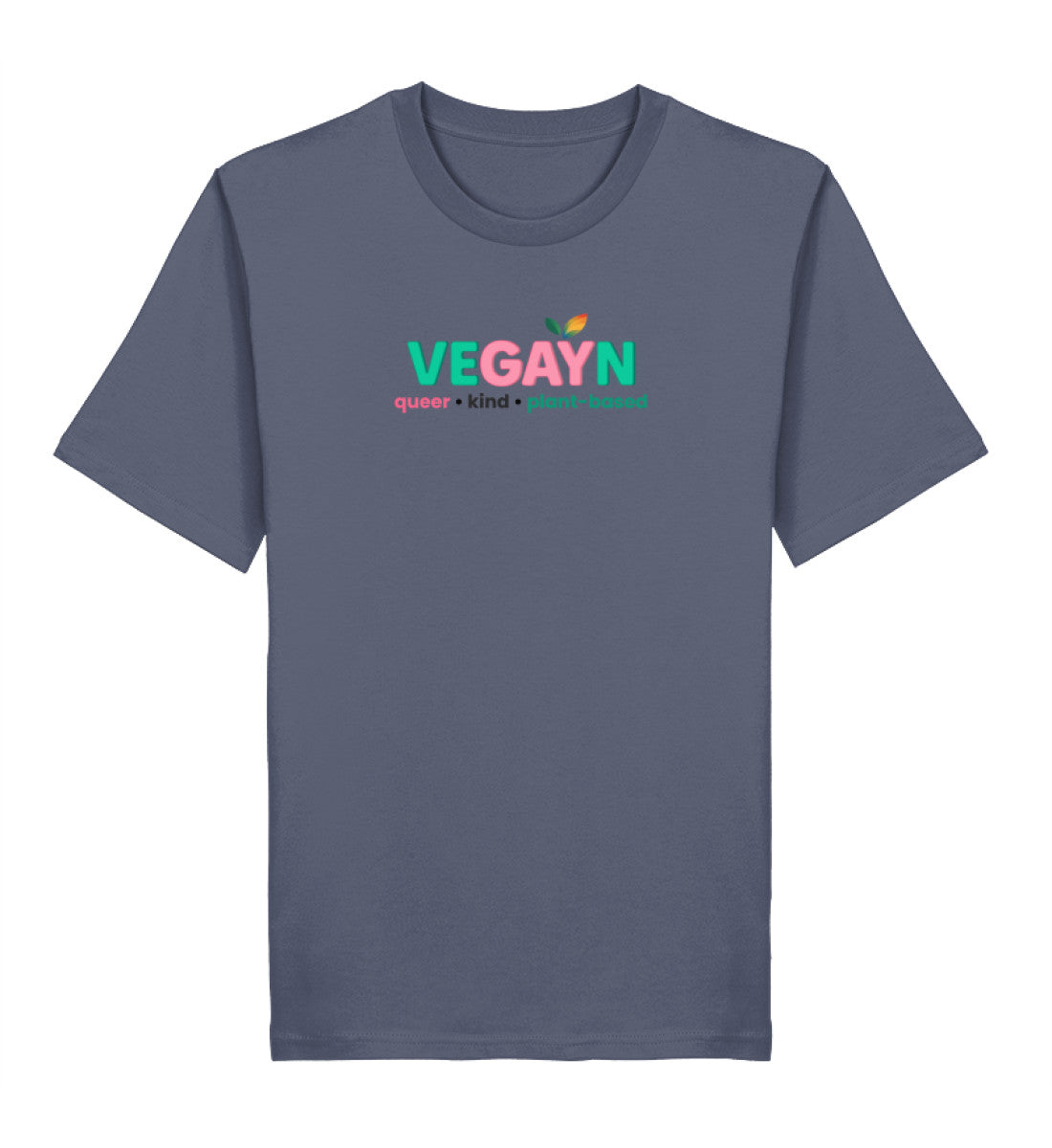 Dark Heather Blue Classic T-Shirt – Vegayn queer • kind • plant-based - Vegayn