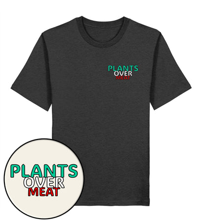 Dark Heather Grey Classic T-Shirt – Plants over meat - Vegayn