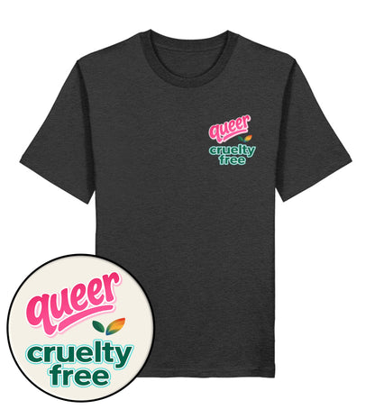 Dark Heather Grey Classic T-Shirt – Queer & cruelty-free - Vegayn