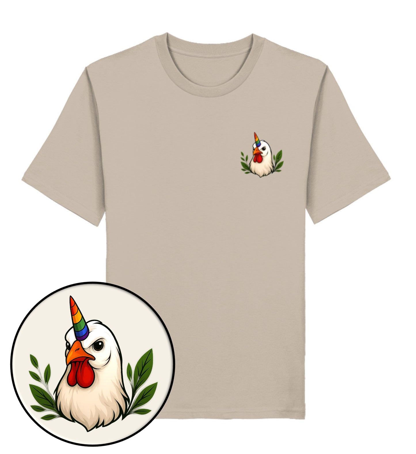 Desert Dust Classic T-Shirt– Chicken Queercorn - Vegayn