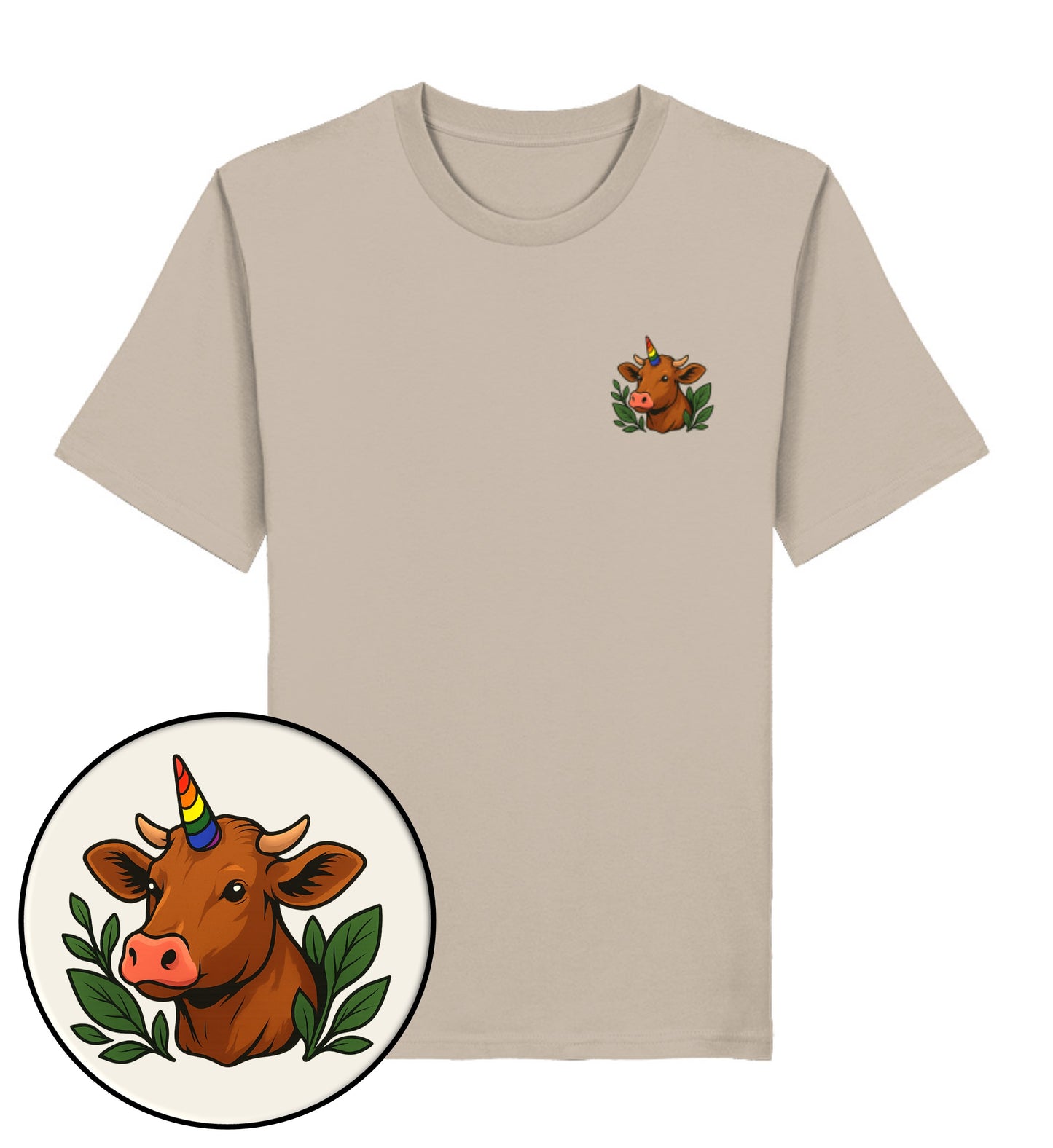 Desert Dust Classic T-Shirt – Cow Queercorn - Vegayn