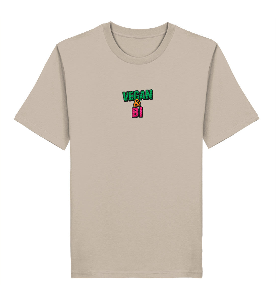 Desert Dust Classic T-Shirt Embroidery – Vegan & Bi - Vegayn