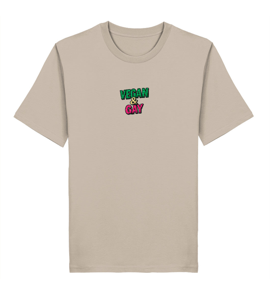 Desert Dust Classic T-Shirt Embroidery – Vegan & Gay - Vegayn