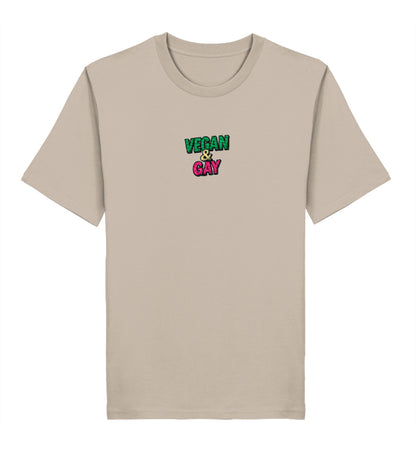 Desert Dust Classic T-Shirt Embroidery – Vegan & Gay - Vegayn