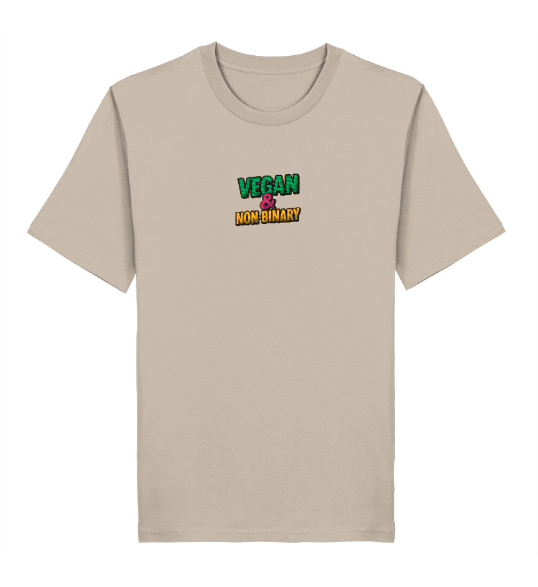 Desert Dust Classic T-Shirt Embroidery – Vegan & Non-Binary - Vegayn