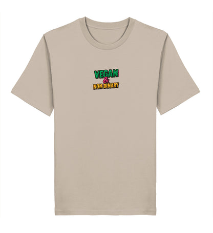 Desert Dust Classic T-Shirt Embroidery – Vegan & Non-Binary - Vegayn