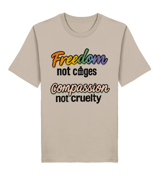 Desert Dust Classic T-Shirt – Freedom, not cages – Compassion, not cruelty - Vegayn
