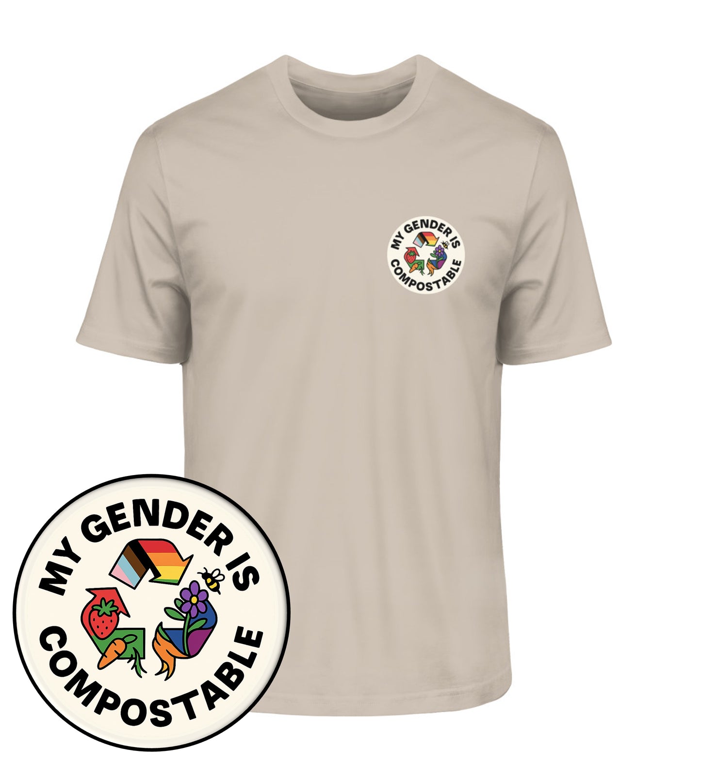 Desert Dust Classic T-Shirt – My gender is compostable - Vegayn