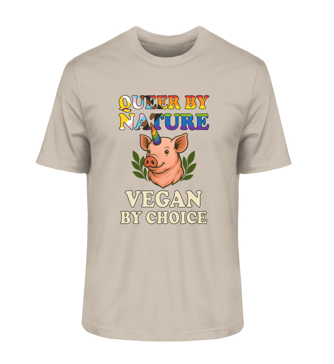Desert Dust Classic T-Shirt Pig Unicorn – Queer by nature, Vegan by choice - Vegayn