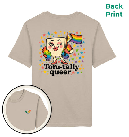 Desert Dust Classic T-Shirt – Tofu-tally queer with boa - Vegayn