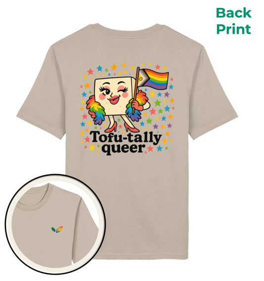 Desert Dust Classic T-Shirt – Tofu-tally queer with boa - Vegayn