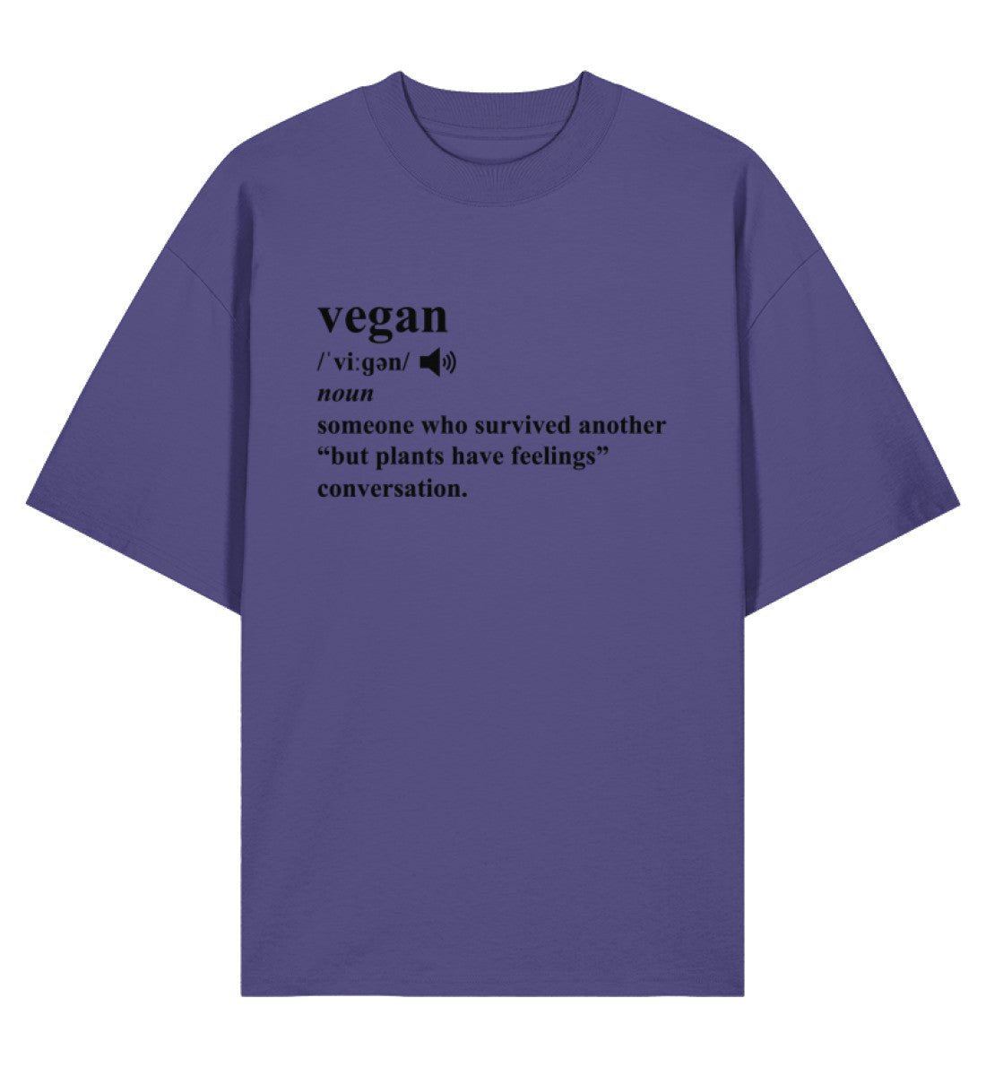 Dusk Oversized T-Shirt – Dictionary Vegan - Vegayn